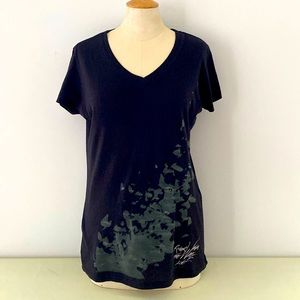 Stylish Black Roger Waters the wall Live 2012 tour V-Neck Tee